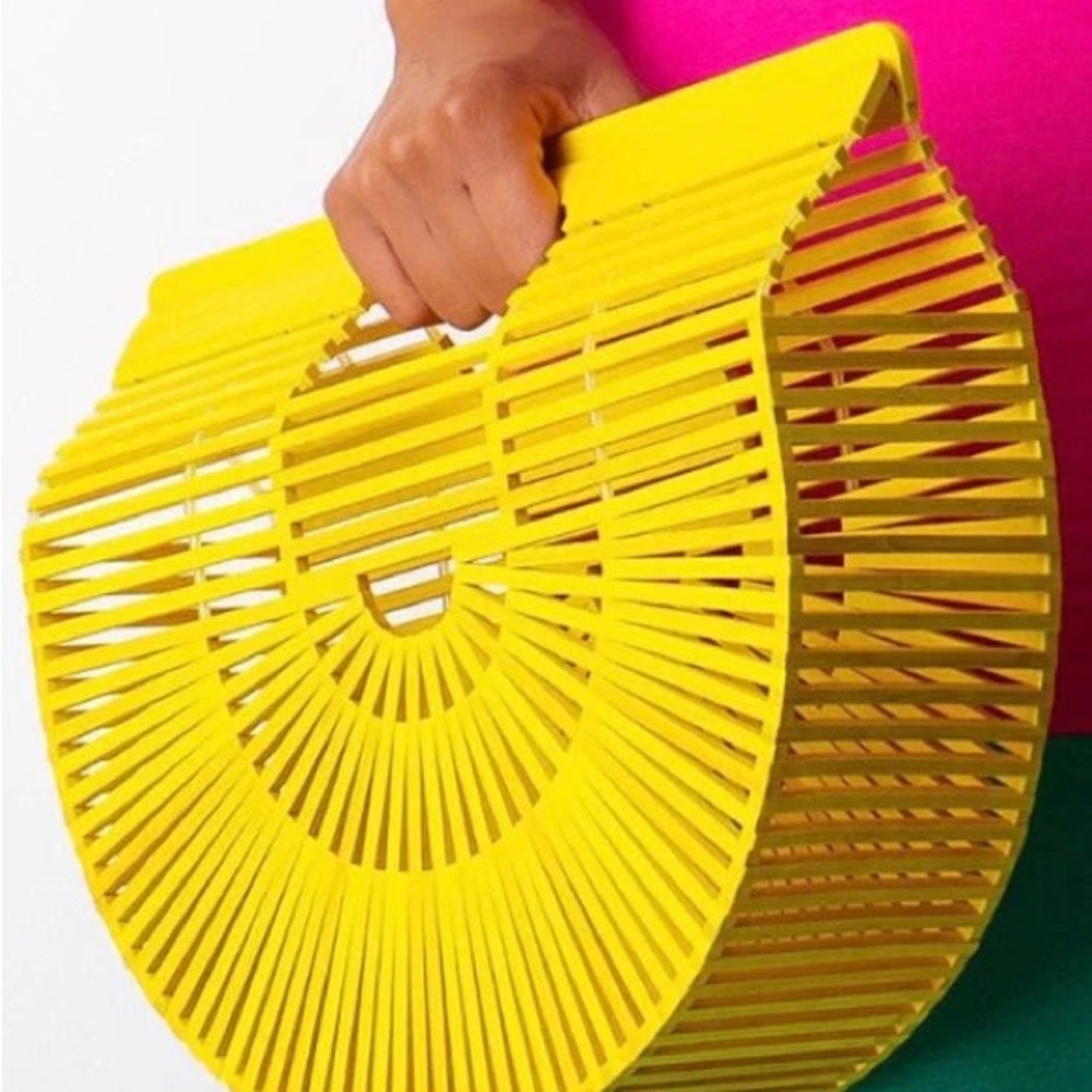 Yellow Bamboo Women's Handbag